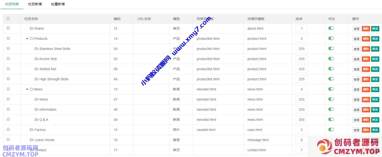 PbootCMS后台设置二级菜单默认展开(后台栏目所有展开) PbootCMS后台设置二级菜单默认展开(后台栏目所有展开)