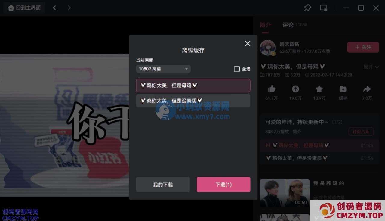 将B站视频保存为MP4格式 将B站视频保存为MP4格式