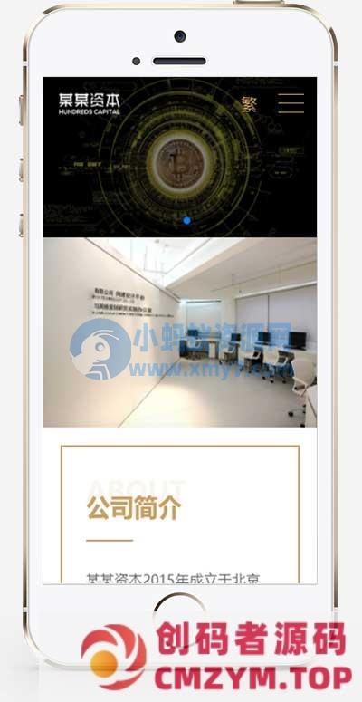(自适应手机端)简繁双语响应式HTML5通用金融资本咨询网站单页pbootcms模板