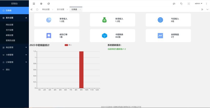 最新小白自助发卡销售系统v2.6|原创开发案例