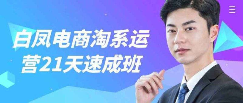 白凤电商淘系运营21天速成班-创码者资源网