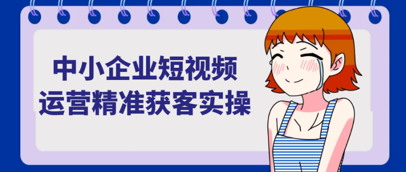 中小企业短视频运营精准获客实操-创码者资源网