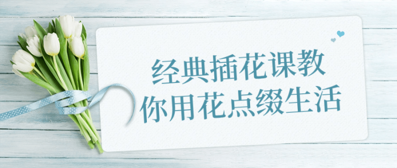 经典插花课教你用花点缀生活-创码者资源网