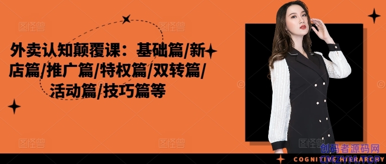 外卖认知颠覆课：基础篇/新店篇/推广篇/特权篇-创码者资源网
