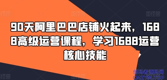 1688高级运营课 学习核心技能-创码者资源网