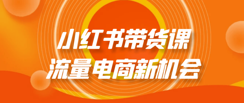 小红书带货课流量电商新机会-创码者资源网