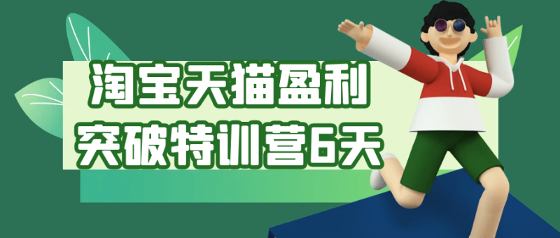 淘宝天猫盈利突破特训营6天-创码者资源网
