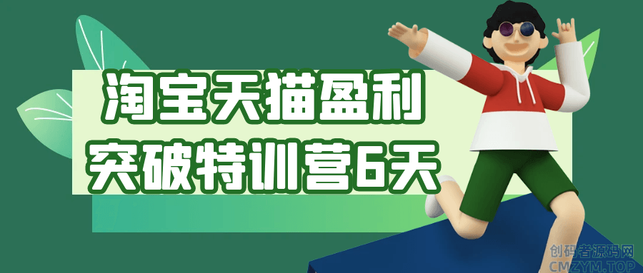 淘宝天猫盈利突破特训营6天-创码者资源网