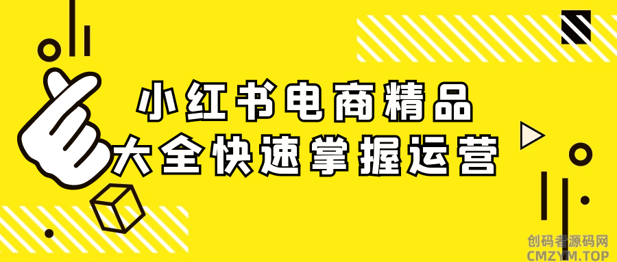 小红书电商精品大全快速掌握运营-创码者资源网