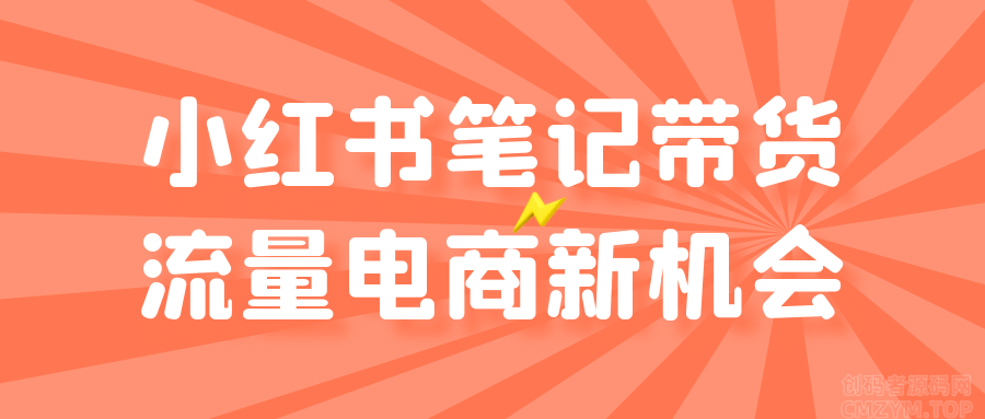 小红书笔记带货流量电商新机会-创码者资源网