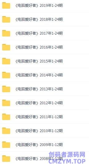 电脑爱好者1993-2019全集-创码者资源网