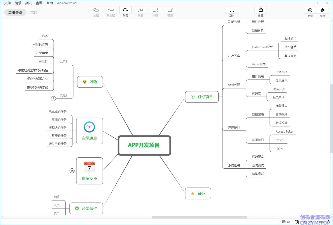 Xmind思维导图模板331个-创码者资源网