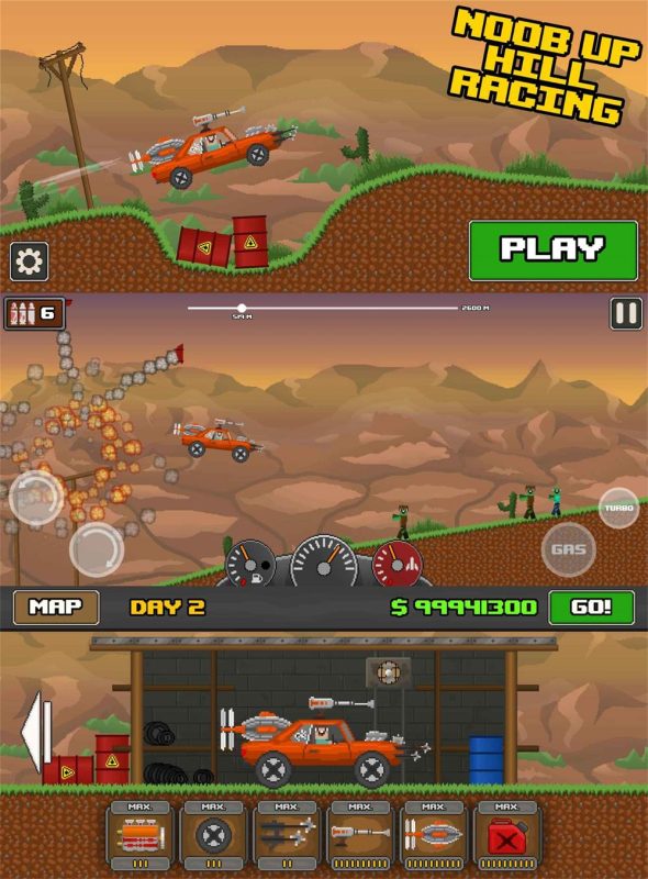 2D末日风格闯关游戏 僵尸冲撞-创码者资源网