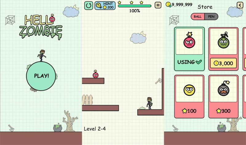 烧脑的闯关娱乐游戏 你好僵尸-创码者资源网