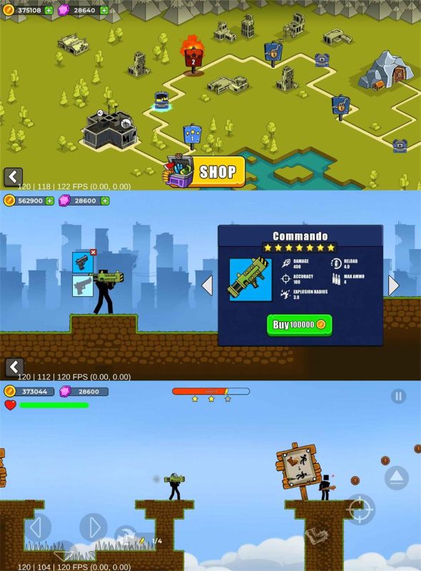 2D画风闯关射击游戏 枪手2-创码者资源网