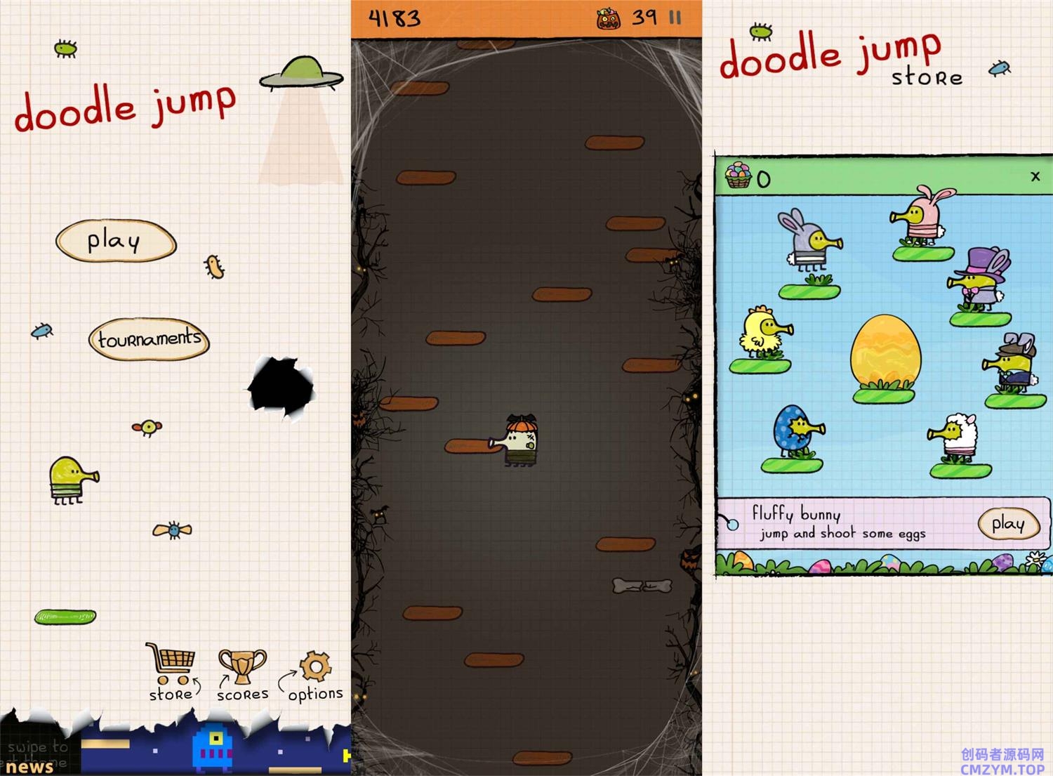 休闲技巧性游戏 涂鸦跳跃-创码者资源网