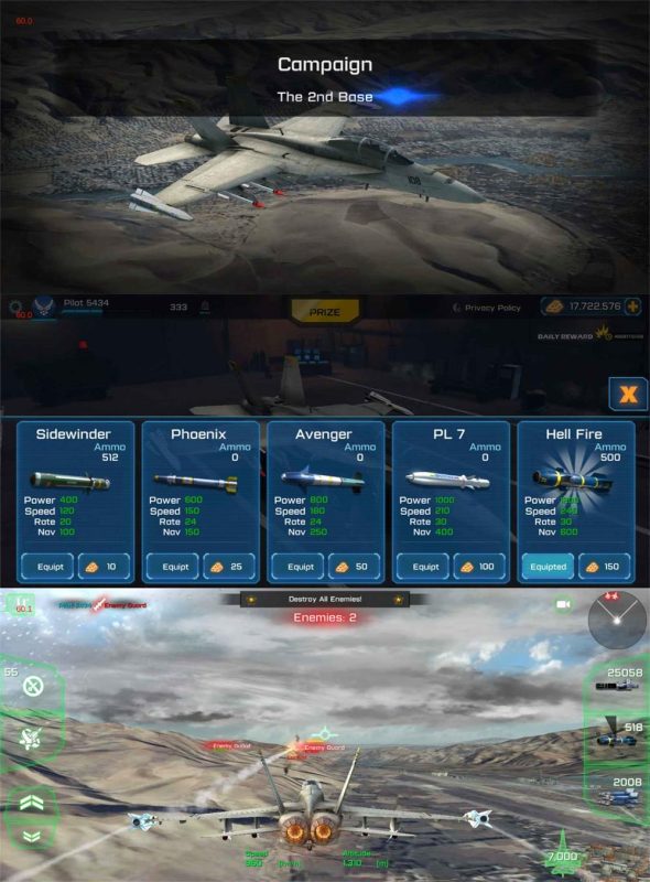 飞行射击游戏 王牌战斗机-创码者资源网