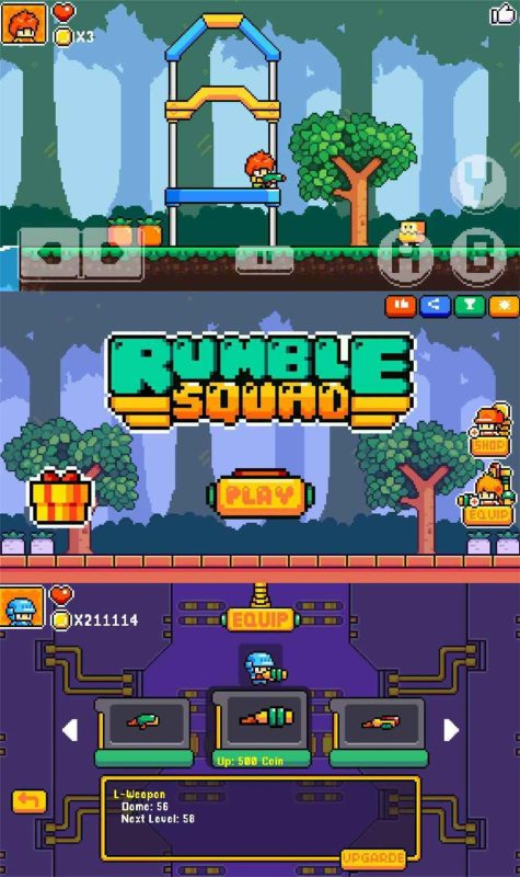 2D娱乐闯关游戏 轰隆小队-创码者资源网