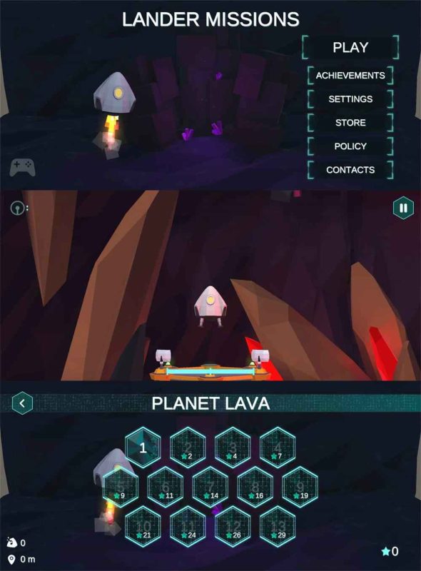 飞行闯关游戏 着陆器任务-创码者资源网