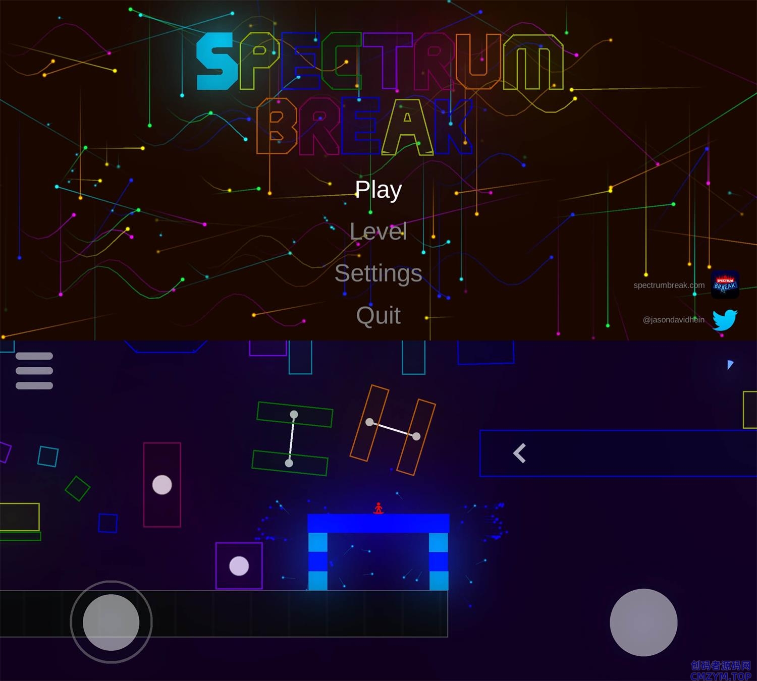 动作闯关游戏 光谱碰撞者-创码者资源网