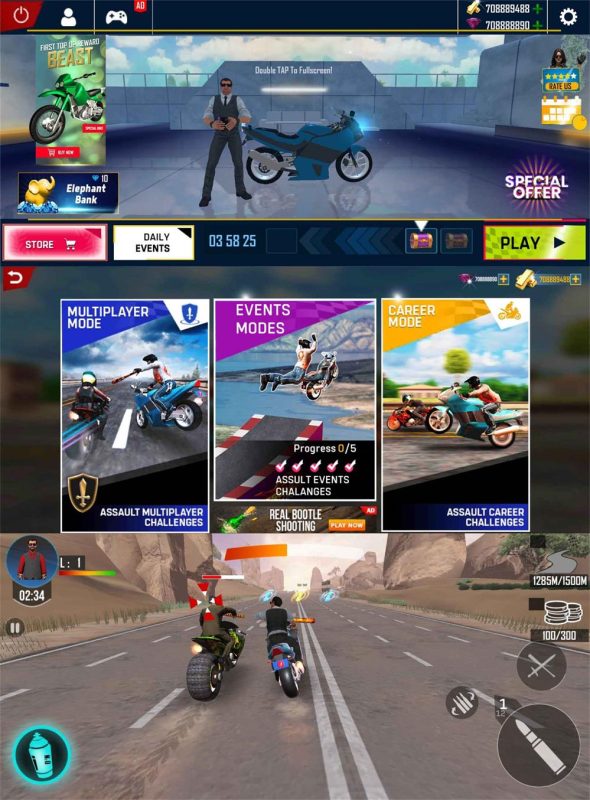 街机冒险闯关游戏 暴力摩托-创码者资源网