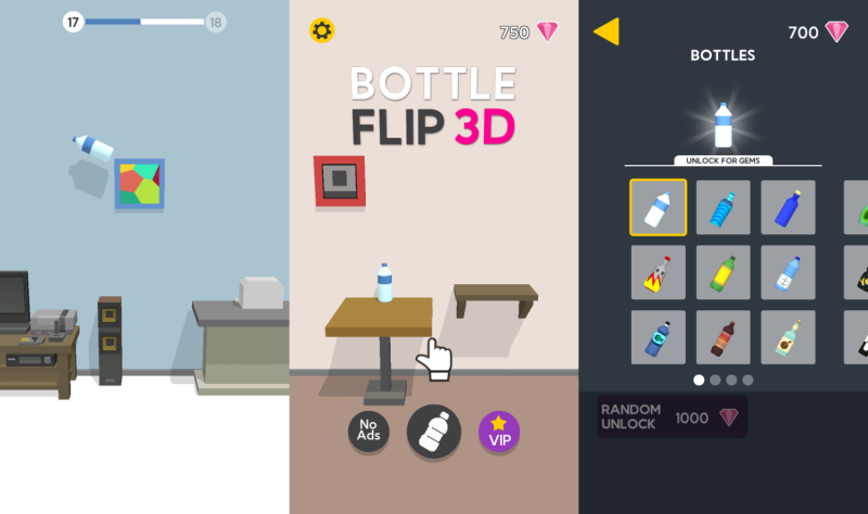 抖音超火的小游戏 翻转的瓶子-创码者资源网