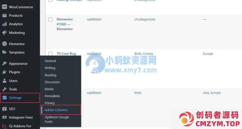 使用 Admin Columns 插件在 WordPress 中添加新的管理列-创码者资源网