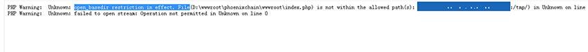 pbootcms模板报错提示PHP Warning: Unknown: open_basedir restriction-创码者资源网