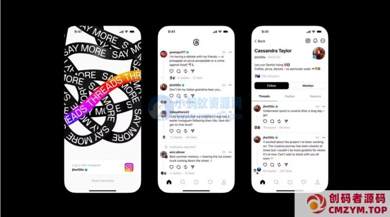 机构：社交平台 Threads 流量开始出现明显回落，用户使用时间下降一半-创码者资源网