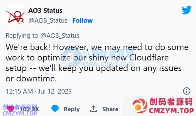 同人创作平台 AO3 遭 DDoS 攻击，黑客要求支付 30 万美元放过网站-创码者资源网