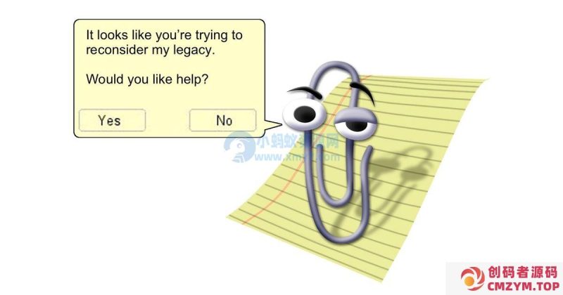 微软“大眼夹”设计师：曾经为自己的作品感到羞愧-创码者资源网