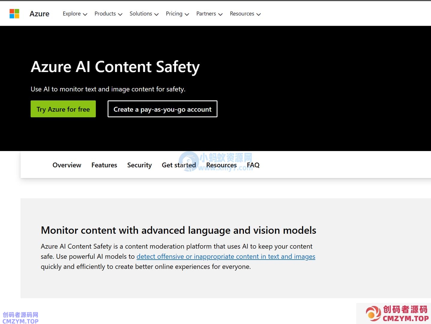 微软推出 Azure AI Content Safety，可自动检测仇恨暴力等负面网络内容-创码者资源网