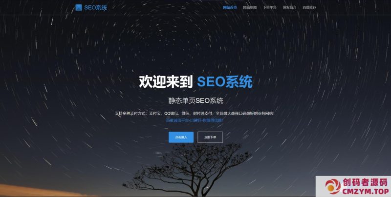 SEO站群单页系统免授权版-单页站群排名程序-创码者资源网