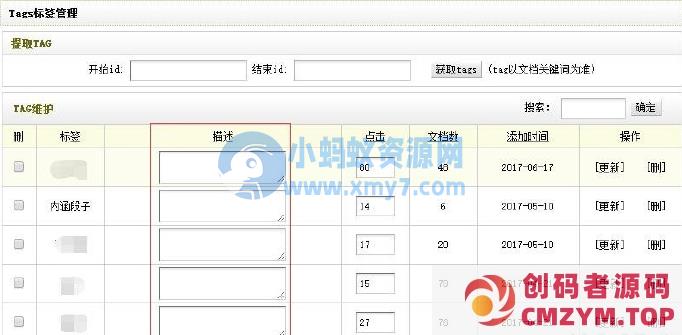 织梦TAG标签增加关键词SEO描述-创码者资源网