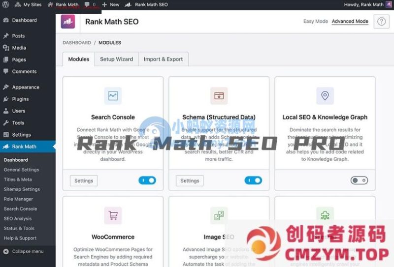 WordPress SEO插件：Rank Math SEO PRO v3.0.1 – 已激活汉化版-创码者资源网