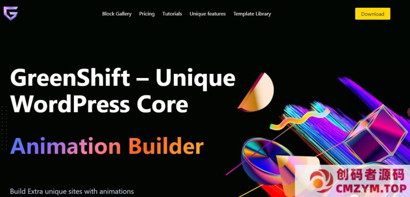 Greenshift v8.1.1 WordPress页面编辑器插件破解版-创码者资源网