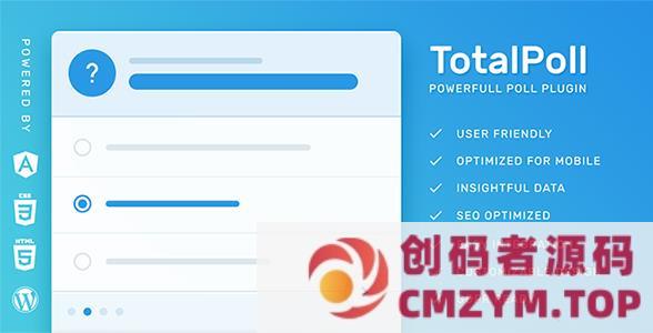 WordPress投票插件–TotalPoll Pro v4.11.0 破解版下载-创码者资源网
