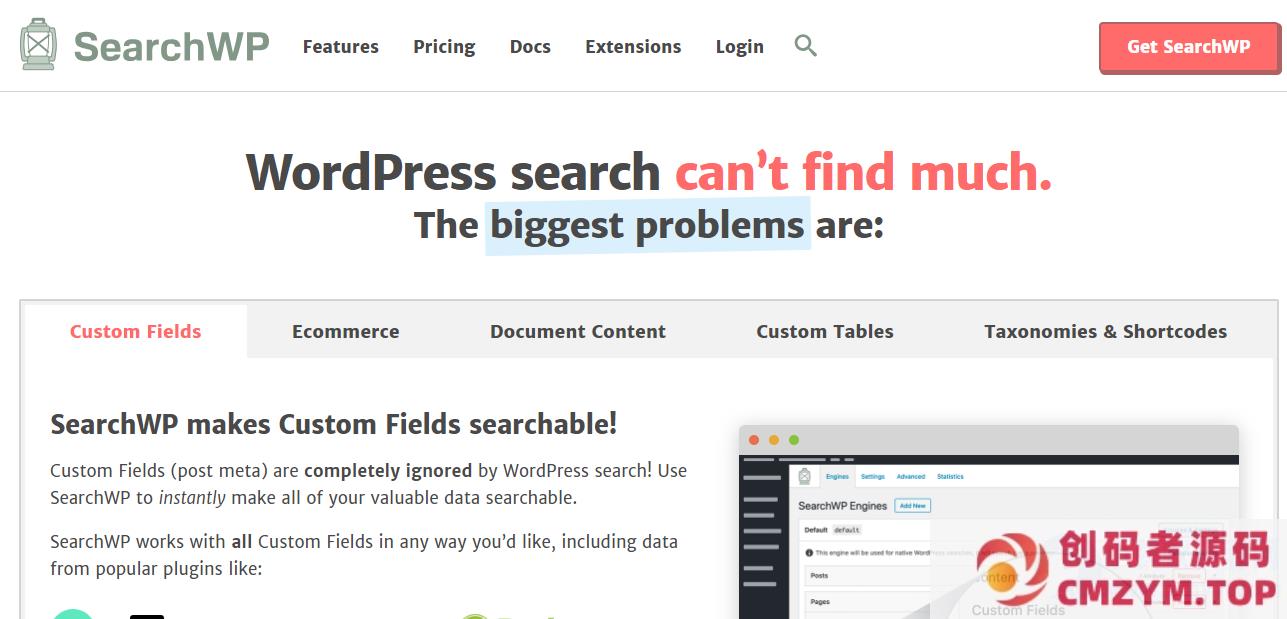 WordPress 站内搜索插件 SearchWP v4.5.1 破解版下载-创码者资源网