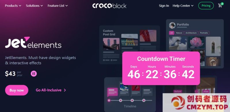WordPress插件–Elementor扩展组件JetElements v2.7.8.1 破解版-创码者资源网