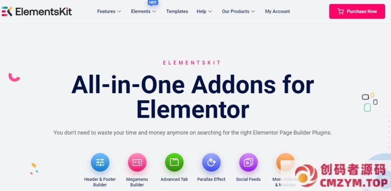 Elementor增强插件–ElementsKit PRO v3.9.1 破解版下载-创码者资源网