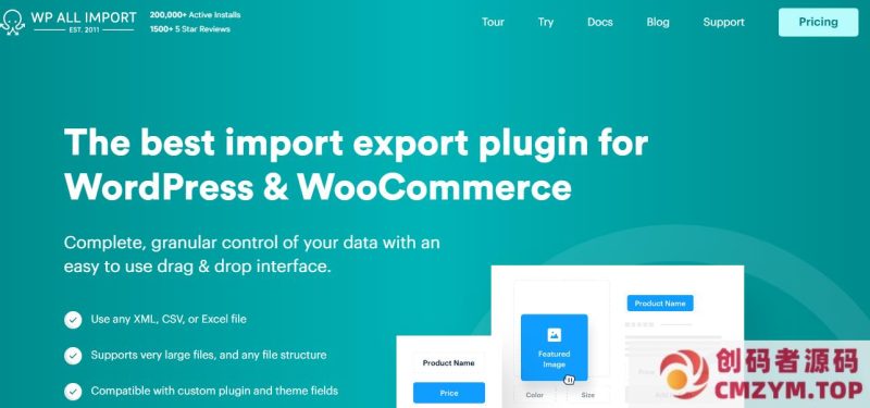 WordPress导入导出插件–WP All Import Pro v4.11.5 破解版下载-创码者资源网