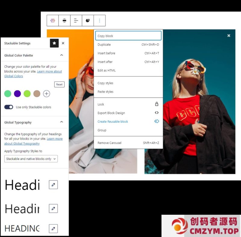 WordPress Gutenberg页面编辑功能增强插件–Stackable Premium v3.18.1 破解版下载-创码者资源网