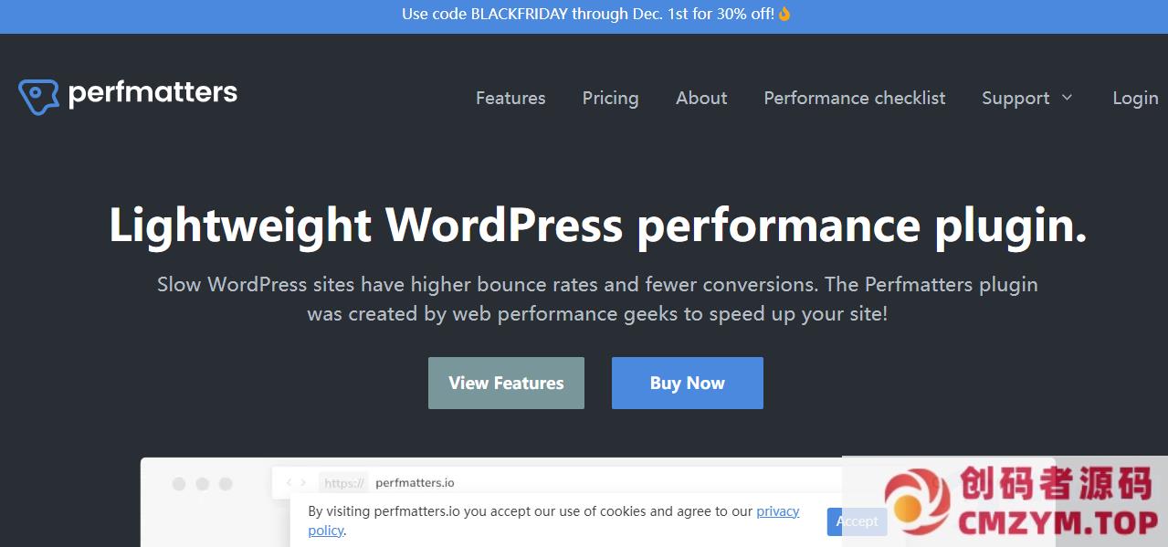 WordPress性能优化插件–Perfmatters v2.5.0 破解版下载-创码者资源网