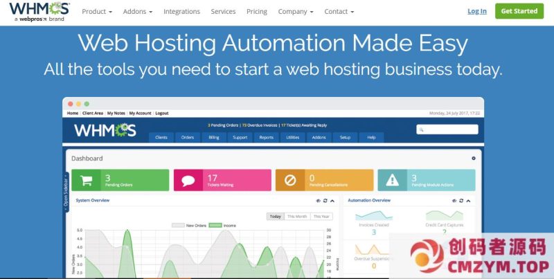 WHMCS v8.11.0破解版+中文汉化+加密货币收款插件+个人收款免签插件-创码者资源网