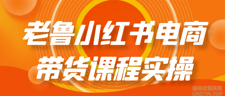 老鲁小红书电商带货课程实操-创码者资源网