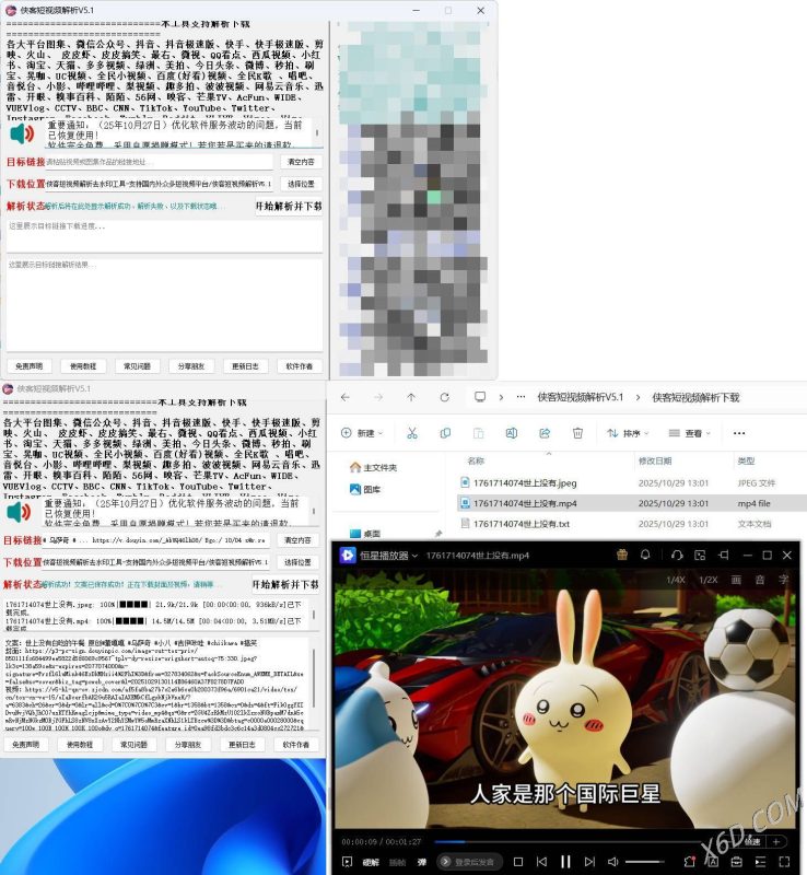 侠客多平台短视频解析去水印工具 V5.1-创码者资源网