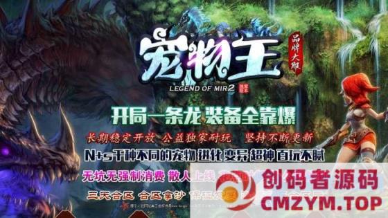 新宠物王单职业传奇版本特色暗黑系列服务端-翎风引擎-创码者资源网