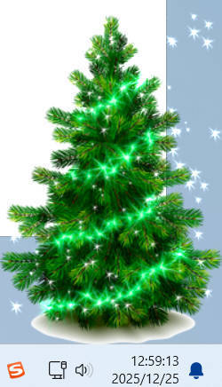 给你发圣诞树了 桌面小挂件-创码者资源网