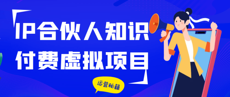 IP合伙人知识付费虚拟项目-创码者资源网