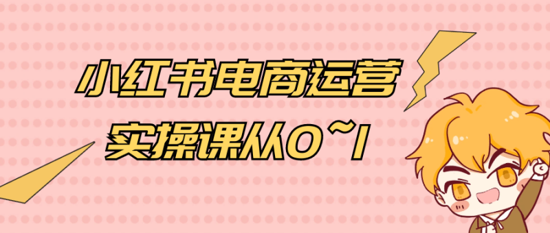 小红书电商运营实操课从0~1-创码者资源网